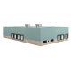 Modern Transload Terminal -- Kit - 10-1/2 x 6-5/16 x 2-13/64′ 26.7 x 16 x 5.6cm, N Walthers Cornerstone 3856
