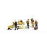 Scenic Accents(R) Figures -- Masonry Workers and Accessories pkg(11), O, Woodland Scenics 2753