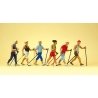 Sports & Recreation -- Nordic Walkers pkg(6), HO, Preiser Kg 10575