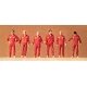 People Working - 1:100 Scale -- Mechanics pkg(6), 1/100, Preiser Kg 74009