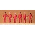 People Working - 1:100 Scale -- Mechanics pkg(6), 1/100, Preiser Kg 74009
