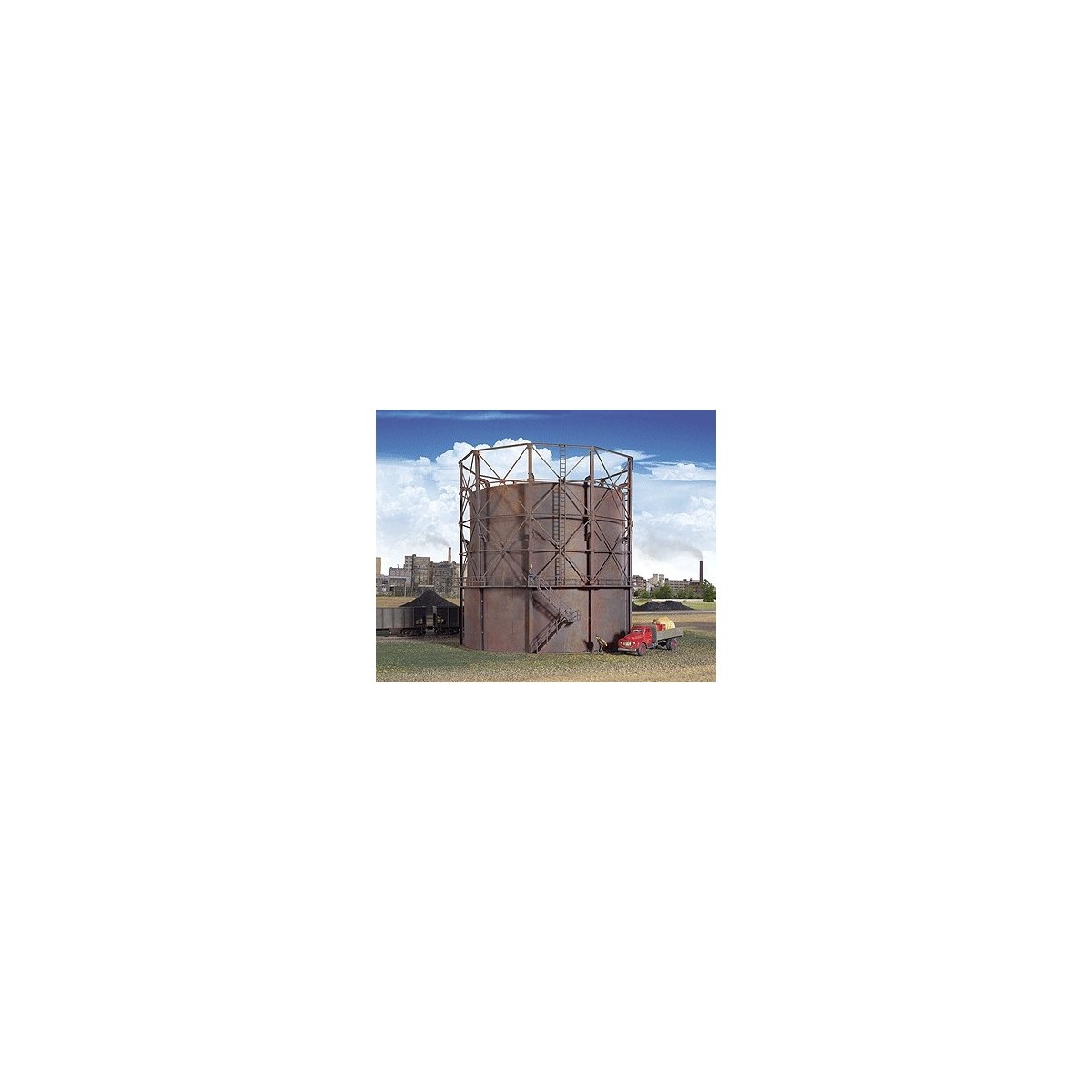 Gas Storage Tank -- Kit - 6-3/8′ 16.2cm Diameter x 6-3/8′ 16.2cm Tall, N Walthers Cornerstone 3819