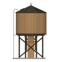 Operating Water Tower with Sound and Motorized Spout -- Assembled (brown), HO, Broadway Limited Imports 7911