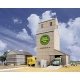 Valley Growers Association Steel Grain Elevator -- Kit, HO Walthers Cornerstone 3096