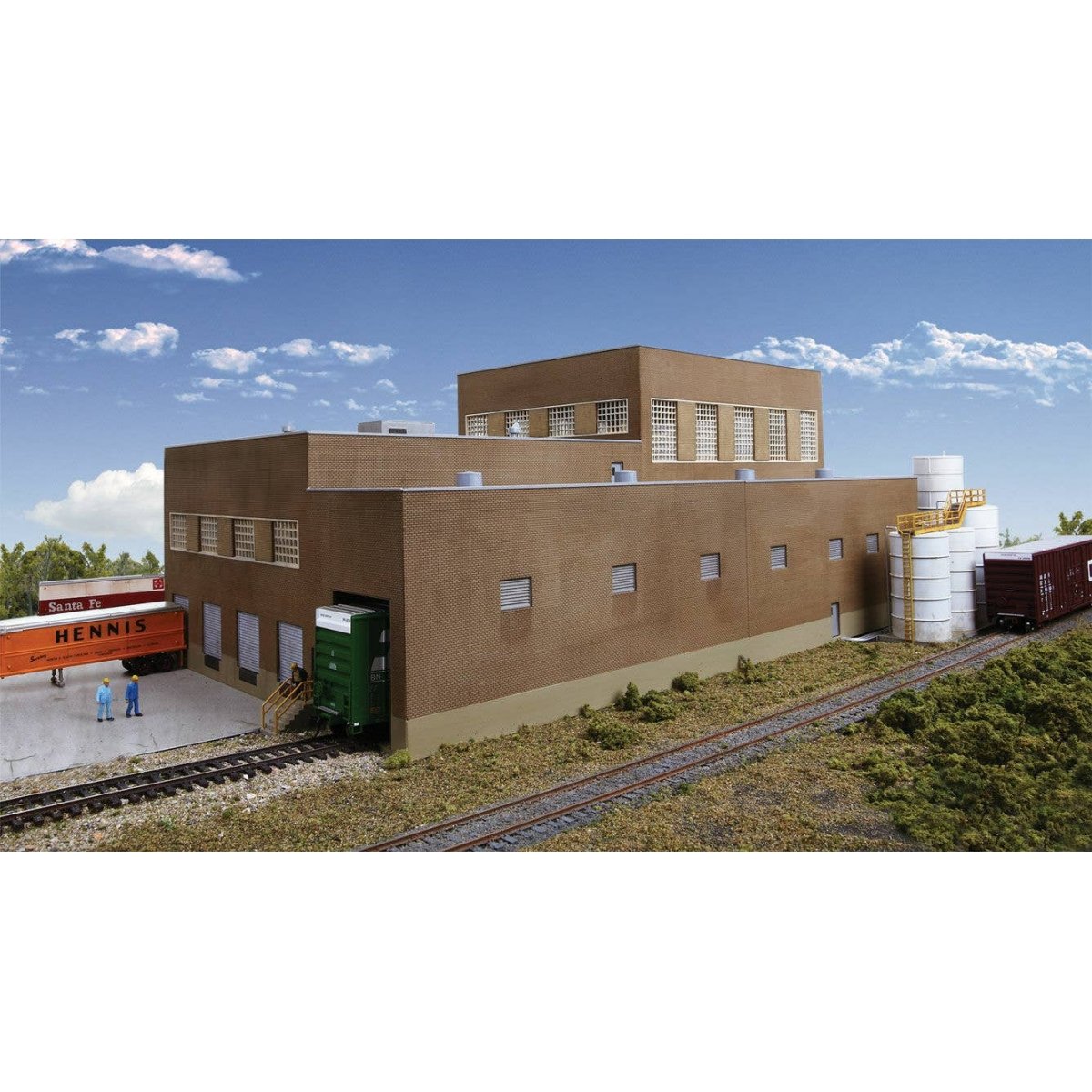 Paper Mill - Superior Paper -- Kit - 20-3/4 x 11-3/4 x 8-3/4′ 52.7 x 29.8 x 22.2cm, HO Walthers Cornerstone 3902