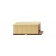 Single-Car Garage -- Kit (ivory, brown), HO Wiking 114003