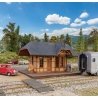 Victoria Springs Station -- Kit - 4-7/16 x 3-13/16 x 3-5/16′ 11.2 x 9.6 x 8.4cm, HO Walthers Cornerstone 3555
