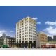 Ashmore Hotel -- Kit - 8-5/8 x 4-7/16 x 13-7/8′ 21.9 x 11.2 x 35.3cm, HO Walthers Cornerstone 3764