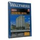 Ashmore Hotel -- Kit - 8-5/8 x 4-7/16 x 13-7/8′ 21.9 x 11.2 x 35.3cm, HO Walthers Cornerstone 3764