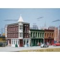 Merchant`s Row II -- Kit - 6-1/4 x 3-1/2 x 3-5/8` 15.9 x 8.9 x 9.2cm, N, Walthers Cornerstone 3224