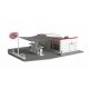Gas Station -- Kit - 5-1/2 x 6-1/4′ 13.9 x 15.8cm, HO WalthersTrainline 920