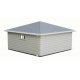 Two-Car Garage -- Kit - 3-1/8 x 3-1/8 x 2′ 7.9 x 7.9 x 5cm over eaves, HO Walthers Cornerstone 3793