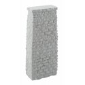 Single-Track Railroad Deck Bridge Stone Pier - Resin Casting -- Approximate 2-3/16 x 1-3/16 x 5-3/16′ 5.5 x 3 x 13.1cm, HO, Wa