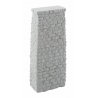 Single-Track Railroad Deck Bridge Stone Pier - Resin Casting -- Approximate 2-3/16 x 1-3/16 x 5-3/16′ 5.5 x 3 x 13.1cm, HO Wal