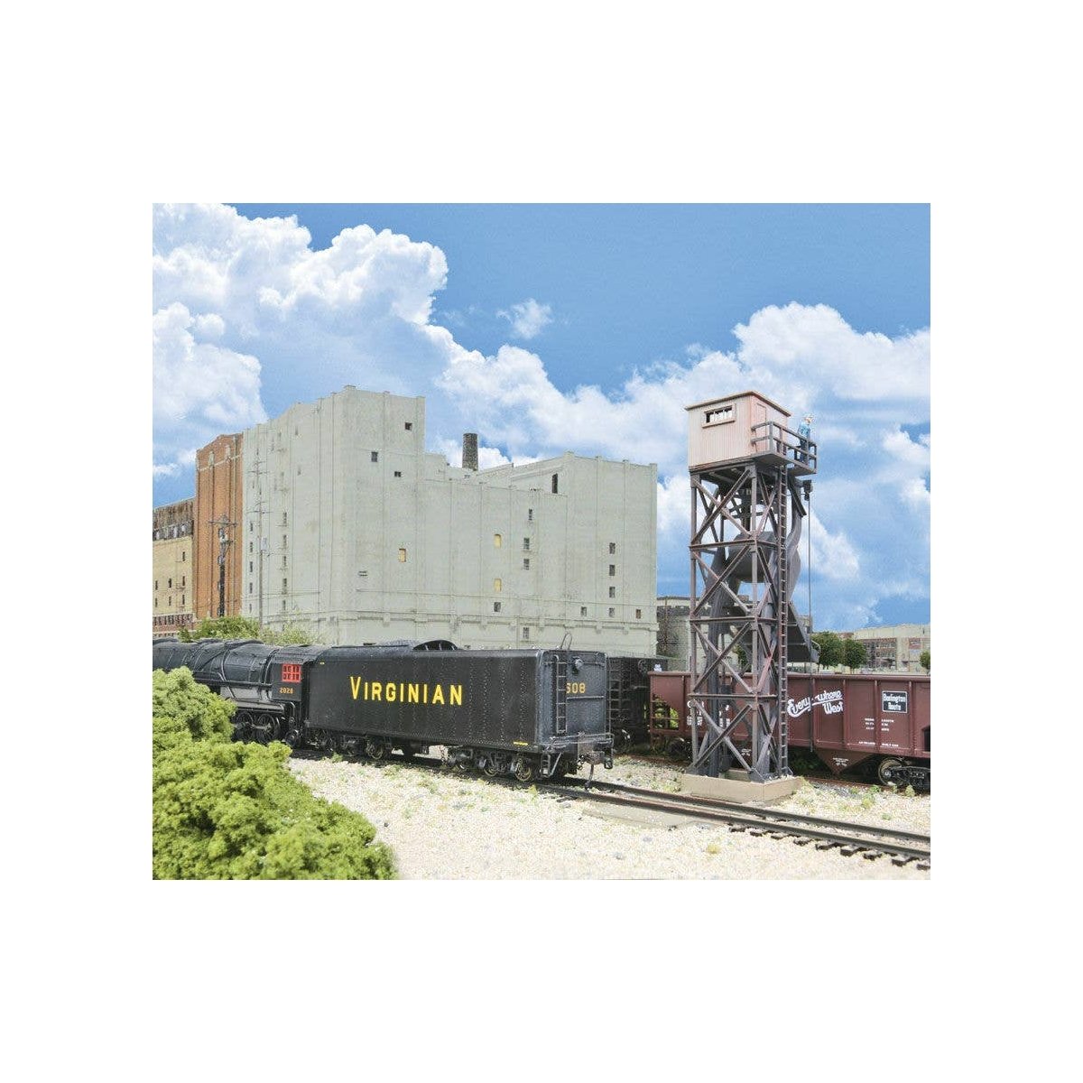 Cinder Conveyor & Ash Pit -- Kit - 1-1/8 x 1-3/4 x 3′ 2.9 x 4.5 x 7.6cm Pit depth: 1/2′ 1.3cm, N Walthers Cornerstone 3816