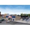 Hardware and Lumber Store -- Kit - Main Building: 8-7/8 x 9-15/16 x 2-13/16′ 22.5 x 25.2 x 7.1cm, HO Walthers Cornerstone 4119