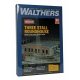 Three-Stall Roundhouse -- Kit - 14 x 14-1/4 x 4-11/16′ 35.6 x 36.2 x 11.9cm, HO Walthers Cornerstone 3041
