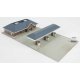 Modern Gas Station -- Kit - Main Building: 5-3/4 x 3-5/8 x 1-3/4′ 14.6 x 9.2 x 4.4cm, N Walthers Cornerstone 3885