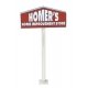 Hardware and Lumber Store -- Kit - Main Building: 8-7/8 x 9-15/16 x 2-13/16′ 22.5 x 25.2 x 7.1cm, HO Walthers Cornerstone 4119