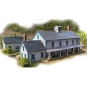 A.G. Winter′s General Store & Granary -- Laser-Cut Wood Kit - 7 x 4-1/4 x 1-1/2′ 17.8 x 10.8 x 3.8cm, N The N Scale Architec