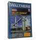 Valley Cement Plant -- Kit - Overall complex measures: 40-1/2 x 23-1/4 x 11.5′ 102.8 x 59 x 29.2c, HO Walthers Cornerstone 309