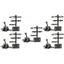 Operating Ground Throw -- Sprung .165′ Travel with Selectable End Fittings 218 pkg(5), HO, Caboose Industries 5218