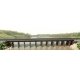 Wood Estuary Railroad Trestle -- Laser-Cut Wood Kit - 14 x 90 Scale Feet, HO B.T.S. 27144