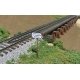Wood Estuary Railroad Trestle -- Laser-Cut Wood Kit - 14 x 90 Scale Feet, HO B.T.S. 27144