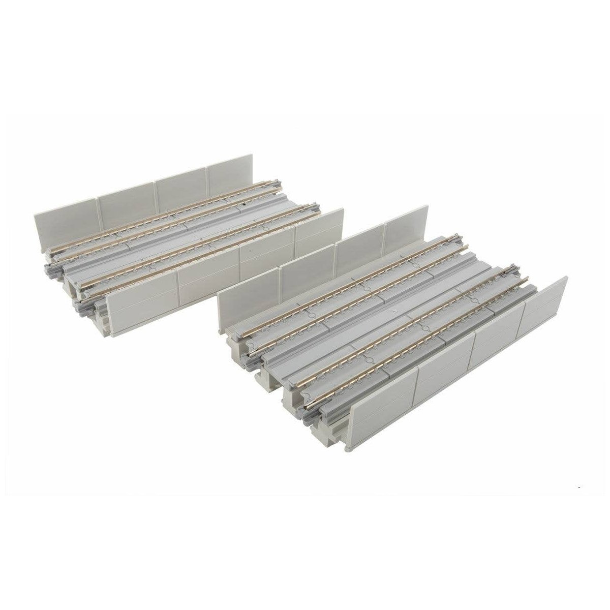 Double-Track Straight Viaduct Track - Unitrack -- 4-7/8′ 124mm pkg(2), N Kato USA Inc 20422