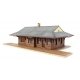 Pennsylvania System Brick Combination Station -- Kit - 12-5/8 x 6 x 3-15/16′ 32 x 15 x 10cm, HO Walthers Cornerstone 3553