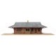 Pennsylvania System Brick Combination Station -- Kit - 12-5/8 x 6 x 3-15/16′ 32 x 15 x 10cm, HO Walthers Cornerstone 3553