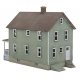Two-Story Frame House -- Kit - 3-3/8 x 1-1/2 x 2-3/8′ 8.6 x 4 x 5.9cm, N Walthers Cornerstone 3888