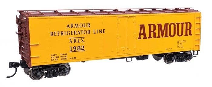 40′ Steel Reefer with Dreadnaught Ends - Ready-to-Run -- Armour Refrigerator Line ARLX 1982, HO, WalthersMainline 41404
