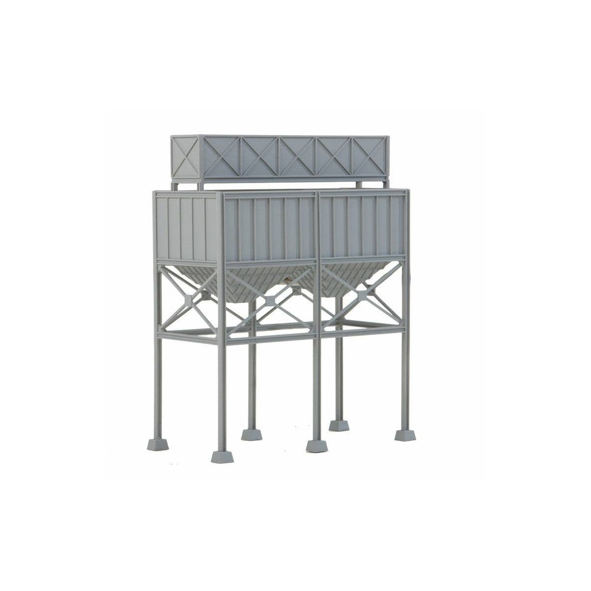 Aggregate Bins -- Kit - 4-7/8 x 2-7/16 x 6-1/8′ 12.3 x 6.1 x 15.5cm, HO Walthers Cornerstone 4090
