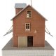 Brick Freight House -- Kit - 10 x 4-1/2 x 5-1/4′ 25.4 x 11.4 x 13.3cm, HO WalthersTrainline 918