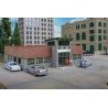 Modern Police Station -- Kit - 8 x 7-5/8 x 3′ 20.3 x 19.3 x 7.6cm, HO, Walthers Cornerstone 4201