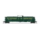 High-Capacity Cryogenic Tank Car 2-Pack - Ready to Run -- Air Products (green, yellow), N, Broadway Limited Imports 8141