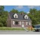 Brick Cape Cod House -- Kit - 4-1/4 x 3-5/8 x 3′ 10.7 x 9.2 x 7.6cm, HO Walthers Cornerstone 3774