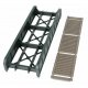 50′ Single-Track Railroad Through Girder Bridge -- Kit - 6-15/16 x 2-3/8 x 1-3/32′ 17.6 x 6 x 2.7cm, HO Walthers Cornerstone