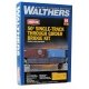 50′ Single-Track Railroad Through Girder Bridge -- Kit - 6-15/16 x 2-3/8 x 1-3/32′ 17.6 x 6 x 2.7cm, HO Walthers Cornerstone