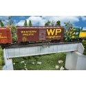 70′ Single-Track Railroad Deck Girder Bridge -- Kit - 9-5/8 x 1-3/8 x 1-1/2′ 24.4 x 3.5 x 3.8cm, HO Walthers Cornerstone 450