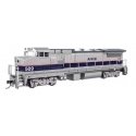 GE Dash 8-32BWH - ESU(R) Sound & DCC -- Amtrak(R) 509 - Phase IV (silver, blue stripe, red & wh, HO, WalthersMainline 19564