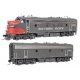 EMD FP7 & F7B - LokSound 5 Sound & DCC -- Southern Pacific(TM) 6450 & 8301 (gray, Scarlet, white), HO, WalthersProto 42559
