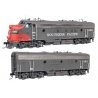 EMD FP7 & F7B - LokSound 5 Sound & DCC -- Southern Pacific(TM) 6450 & 8301 (gray, Scarlet, white), HO, WalthersProto 42559