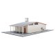 Vintage Gas Station -- Kit - Main Building: 10-1/2 x 9 x 3-3/16′ 26.6 x 22.8 x 8cm, HO Walthers Cornerstone 3541