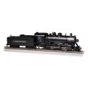 2-8-0 Consolidation - Sound and DCC - Sound Value -- Delaware, Lackawanna & Western 369 (bla, HO, Bachmann Industries 57908