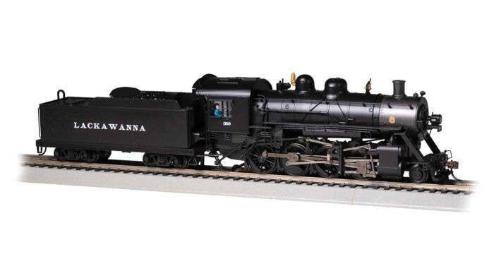 2-8-0 Consolidation - Sound and DCC - Sound Value -- Delaware, Lackawanna & Western 369 (bla, HO, Bachmann Industries 57908