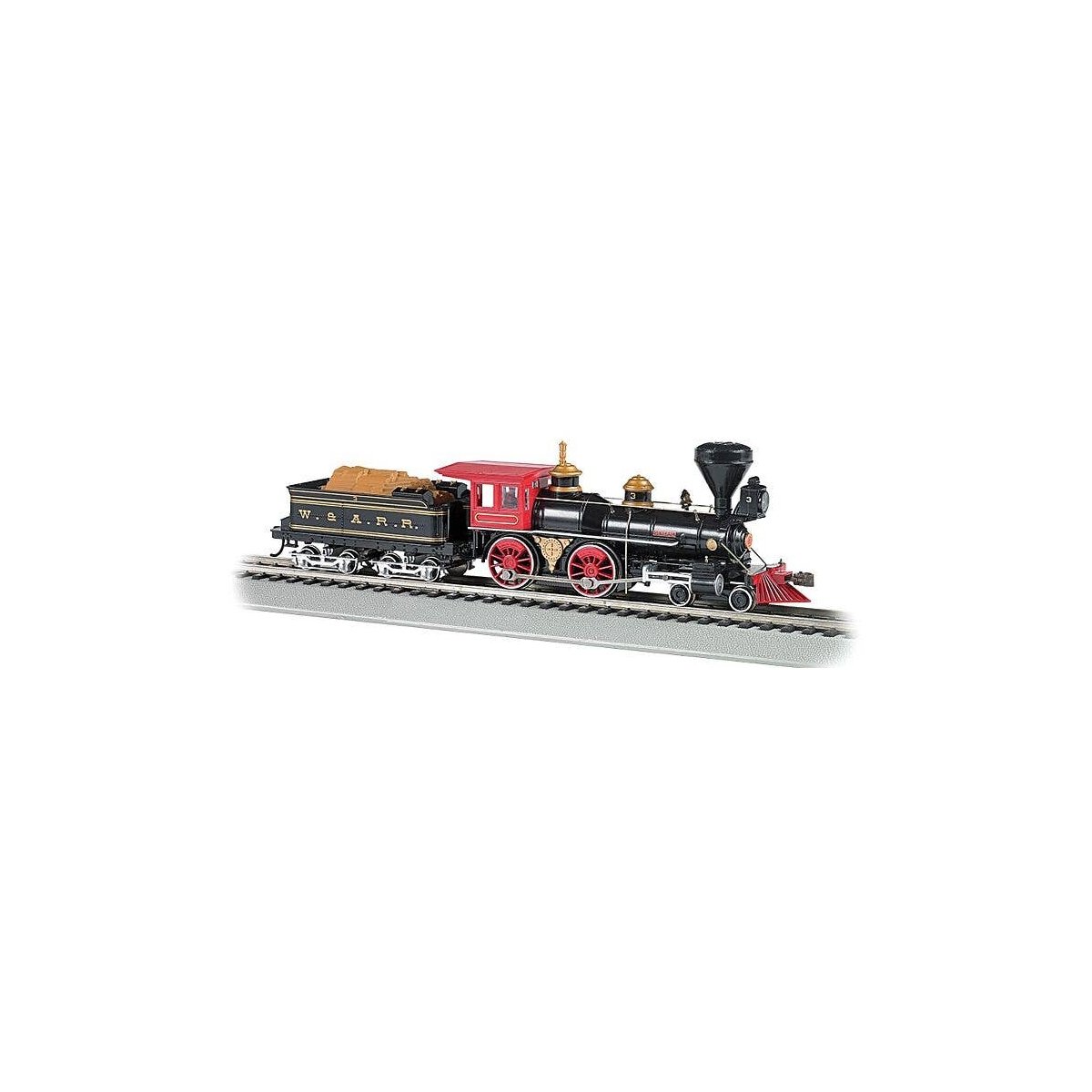 4-4-0 w/Wood Tender Load - Sound & DCC -- Western & Atlantic, HO, Bachmann Industries 52705