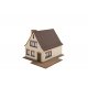 Small Brick Single-Family House -- Laser-Cut Kit - 2-1/4 x 2-1/4 x 1-13/16′ 5.8 x 5.8 x 4.6cm, N Noch Gmbh & Co 63604