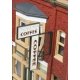 Perfect Perk Cafe -- Kit - 3-1/8 x 5-1/2 x 4-1/2′ 7.9 x 13.9 x 11.4cm, HO Walthers Cornerstone 3468